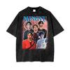 2026 Seventeen's Mingyu Concert Vintage Acid Wash Oversize T-shirt Hip Hop Streetwear Oversized Tshirt Short Sleeve Casual Clothing