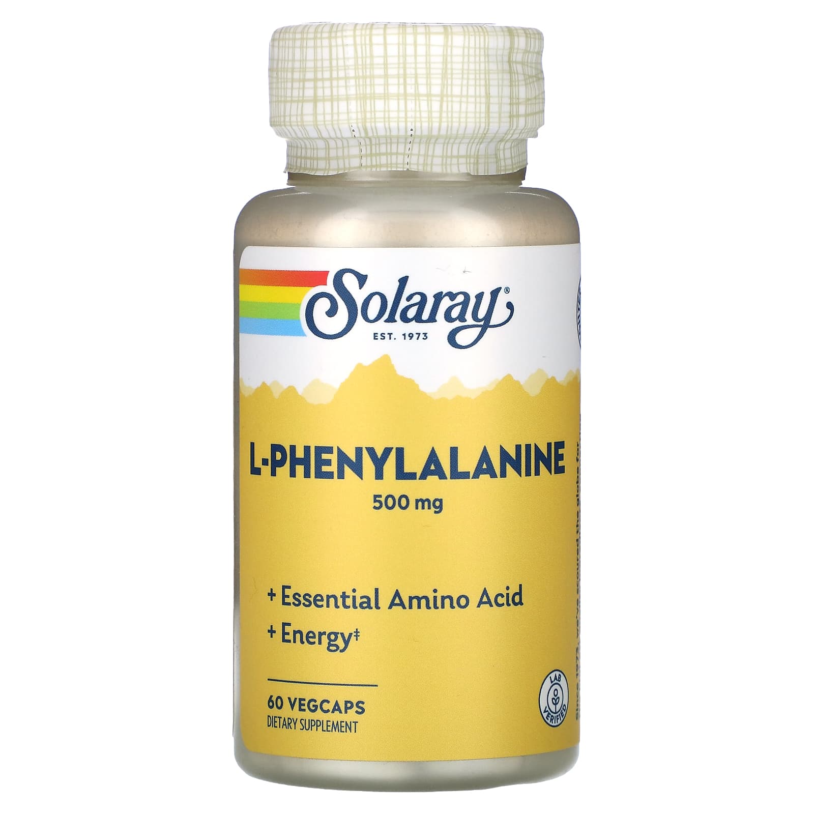 

L-Phenylalanine, 500Mg, 60 Veggie Caps