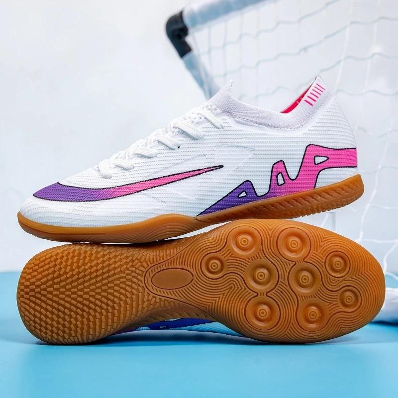 New Men Soccer Shoes Football Boots TF Sneakers Hot-selling Ultralight Cleats Sport High-quality Non-Slip Futsal Indoor Match