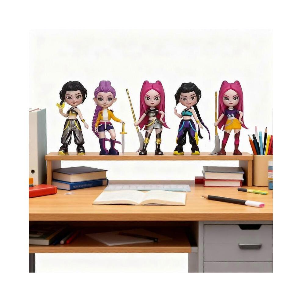 (6pcs Mix A)6Pcs K-POP Demon Hunter Dolls Action Figure Saja Boys Toy Rumi Mira Zoey Figurine Doll Birthday Gift For Kids Fans