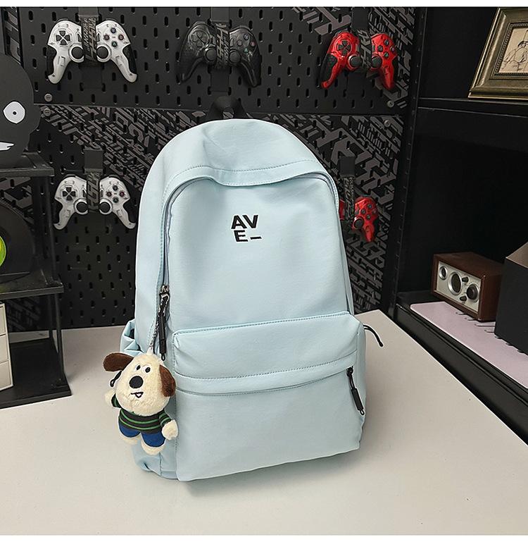 School bag Korean version couple simple large-capacity backpack leisure commuting college student school bag niche light travel backpack