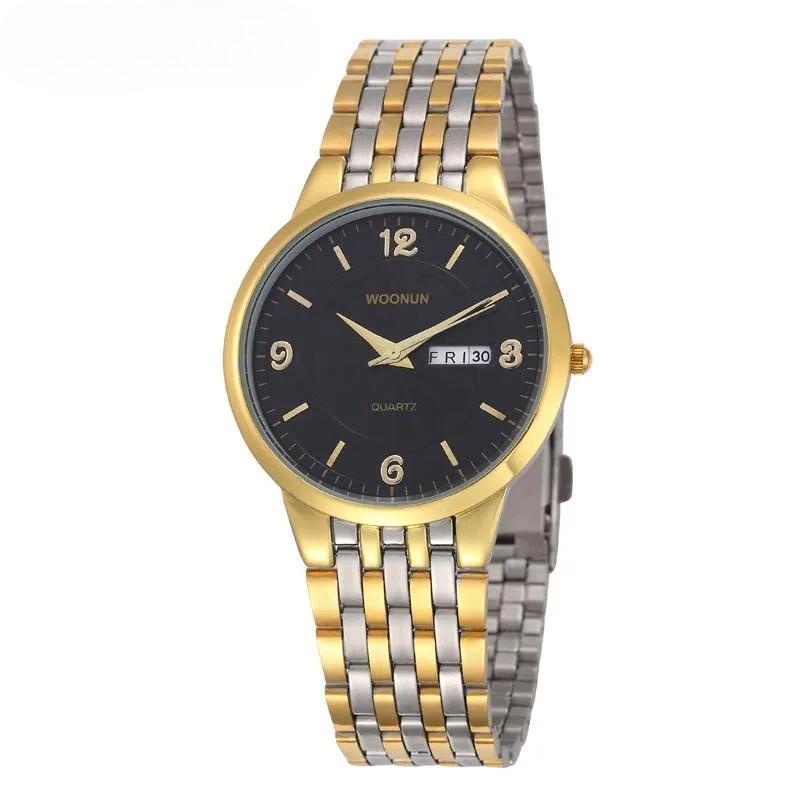 Mens Watches Top Brand Luxury Ultra Thin Watches For Men Silver Steel Quartz Date Day Watch Waterproof Shockproof Reloj