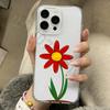 Flower Phone Case for iPhone 17 16 15 14 13 12 11 Pro Max Plus Air Mini 16E ProMax Transparent Case