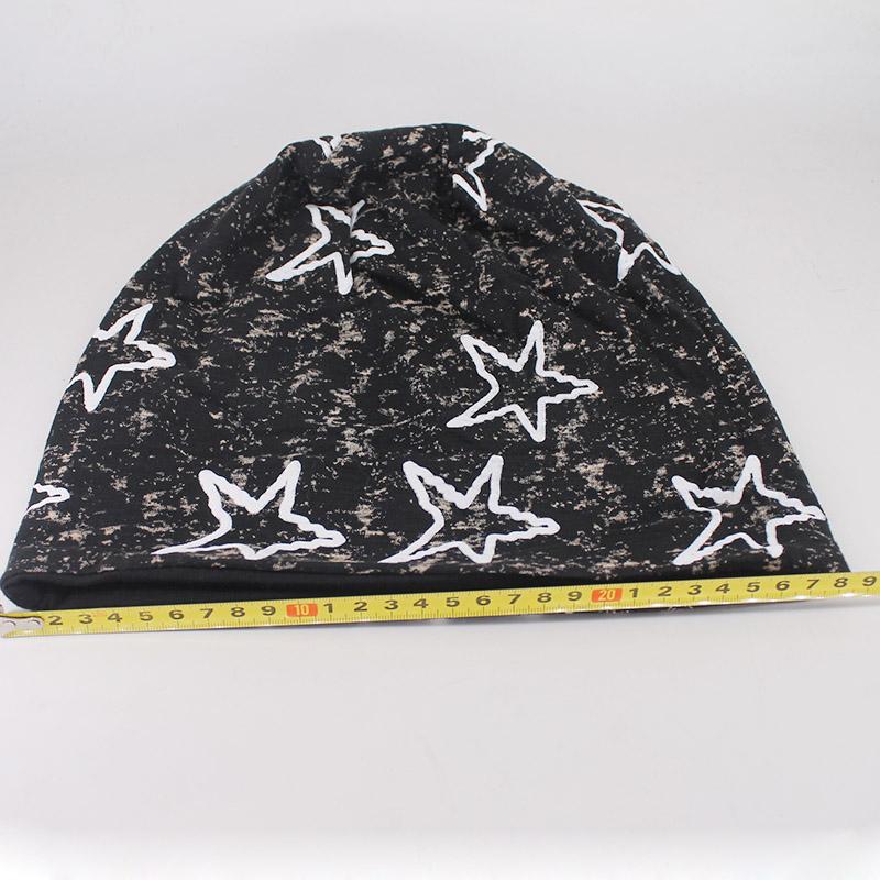 New Style Fashion Adult Men Women Spring Autumn Warm Beanies Skullies Big Star Bone Casual Hip Hop Girls Bonnet Outdoor Gorras