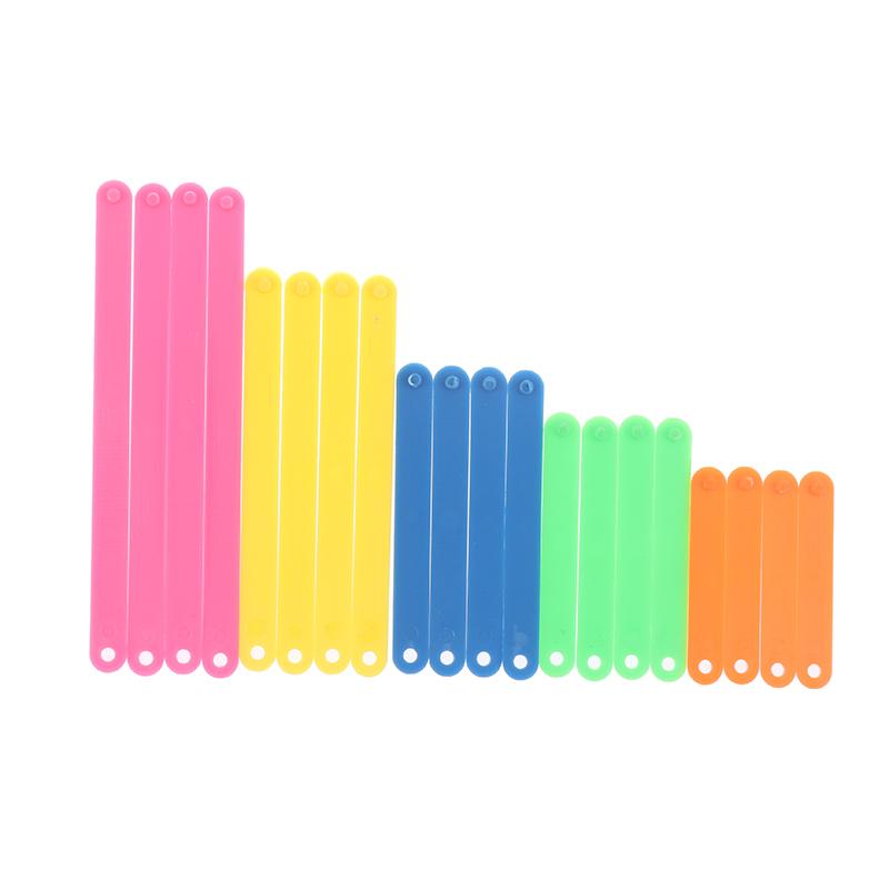 10/20/50 Stück Bunte ineinandergreifende Polygonstäbe Polygone Winkel Lernstäbe Montessori Mathe Lernspielzeug Kleinkind Geschenke