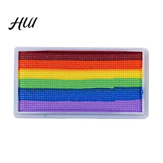 Vopsea Profesională pentru Față Pigment Curcubeu pentru Corp, Acuarelă Foarte Pigmentată pentru Petreceri cu Pigmenți, De Lungă Durată și Machiaj Cosplay