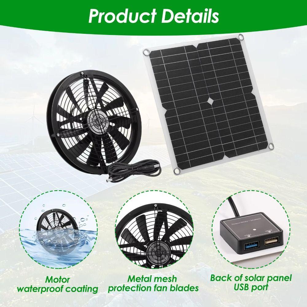 Powerful Airflow Boosted Impeller Fan Exhaust Fan Air Blower  Chicken Coop Greenhouse Shed Fan