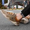 Plus Size 48 Man's Casual Shoes Microfiber Leather Mens Driving Wallking Shoes Loafers Outdoor Sports Sneakers