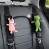 Cute Cartoon Car Seat Belt Shoulder Cover Soft Faux Fur Women Goddess Car Decoration