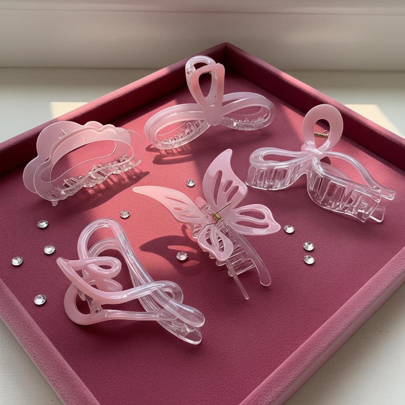 1Pc Gradient Bow Large Hair Clip For Woman Elegant Temperament Shark Clip Fashion Girl Hair Clamp Hair Accessories