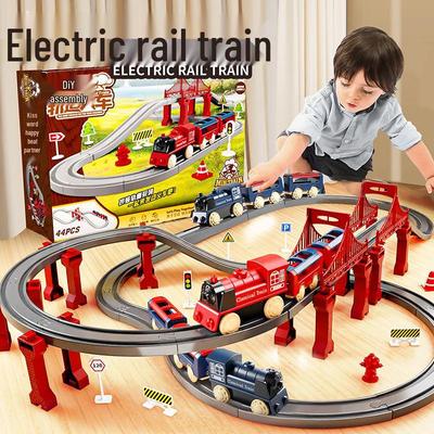 Raylı Yüksek Hızlı Elektrikli Tren Seti - EMU Model, Çocuk Doğum Günleri İçin Eğitici Oyuncak