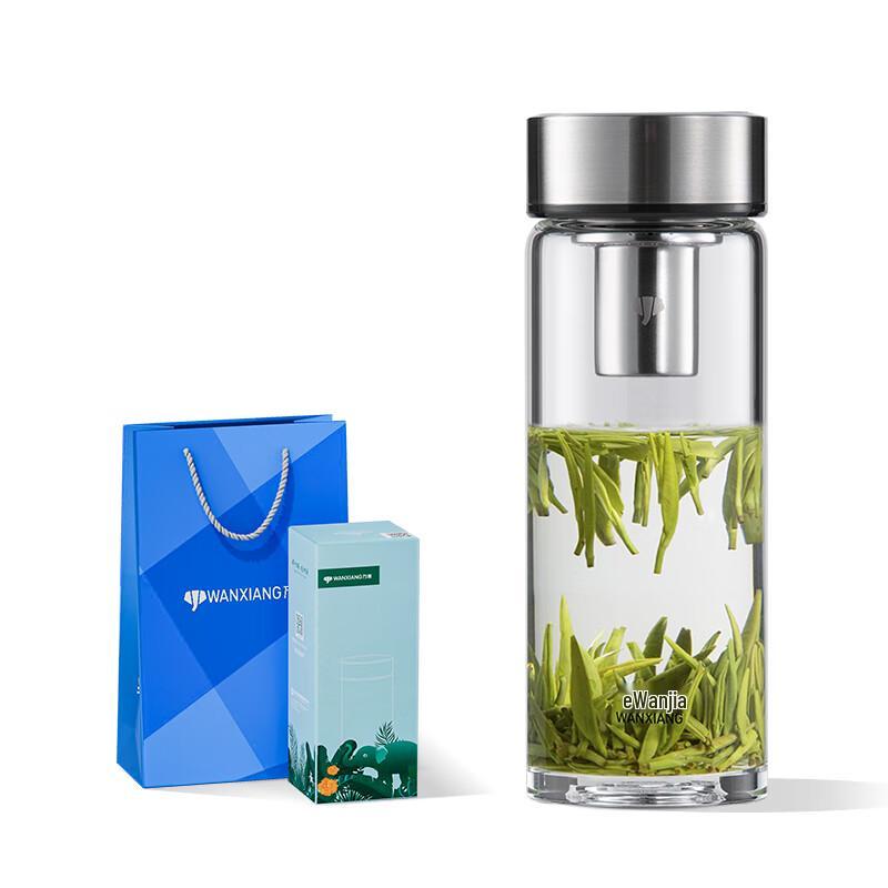 Universal Single-Layer Glass Tea Mug with Infuser