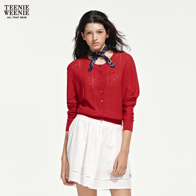 Teenie Weenie Bear Letter Knit Cardigan