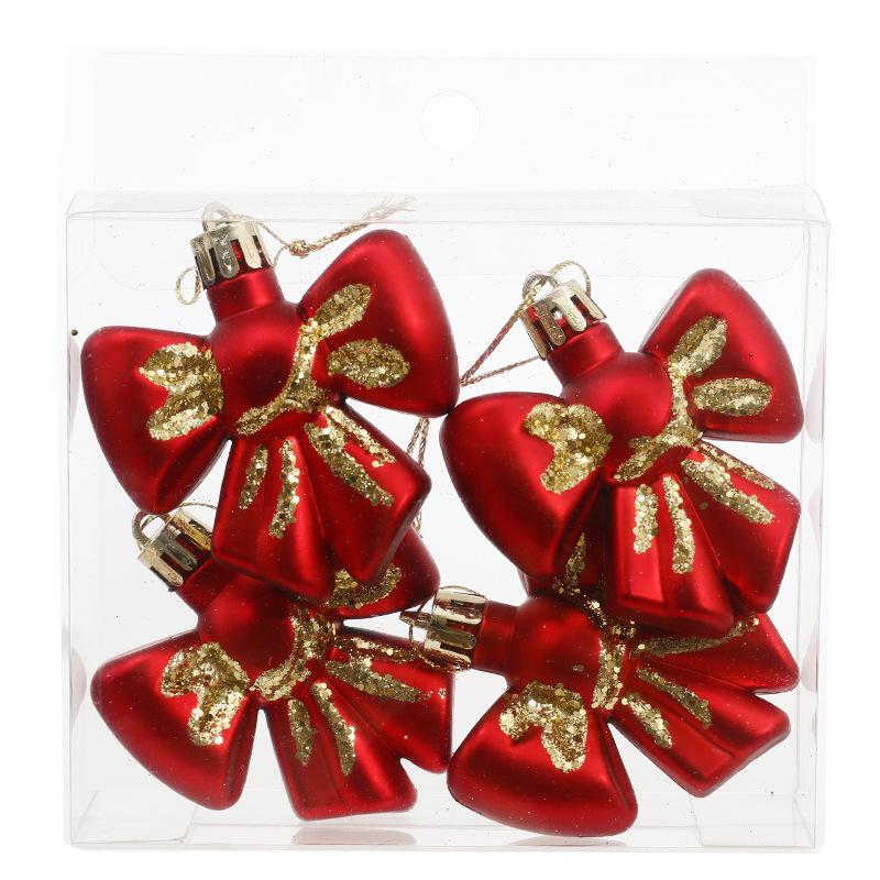 Hand-Painted Flat Candy Christmas Tree Ornament Set