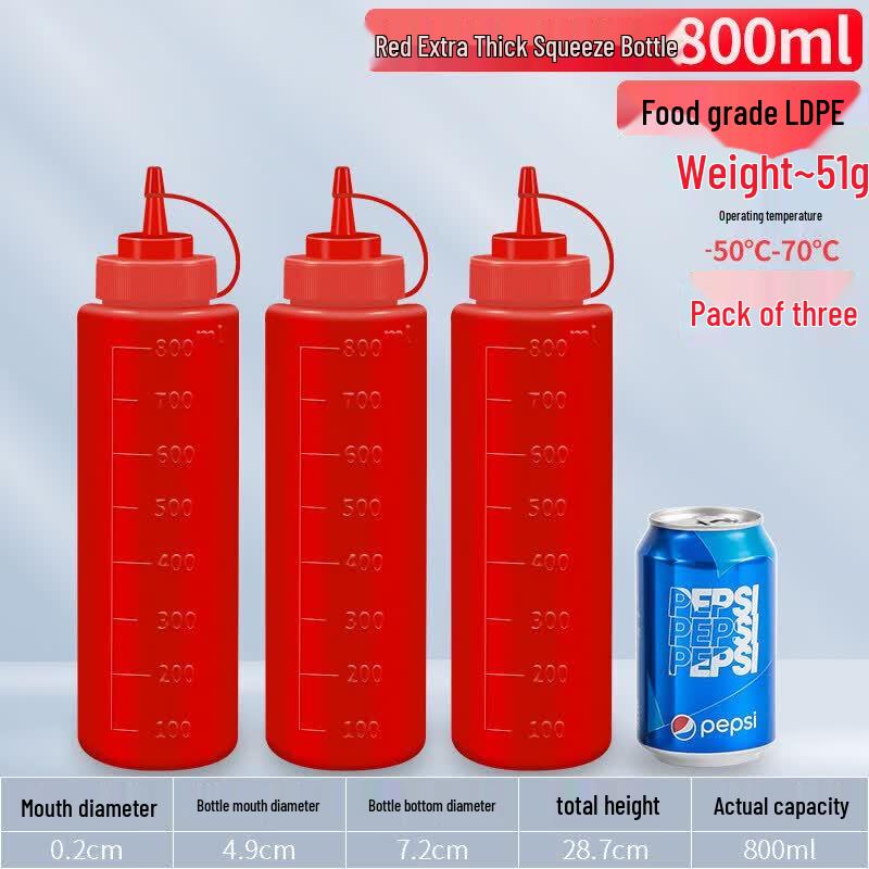 Plastic Squeeze Sauce Bottle