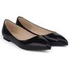 Women's Flats Shoes Solid Color Pointed Toe Slip On Patent Leather Woman Flat New Single Casual Comfort Non-slip Ladies Loafers