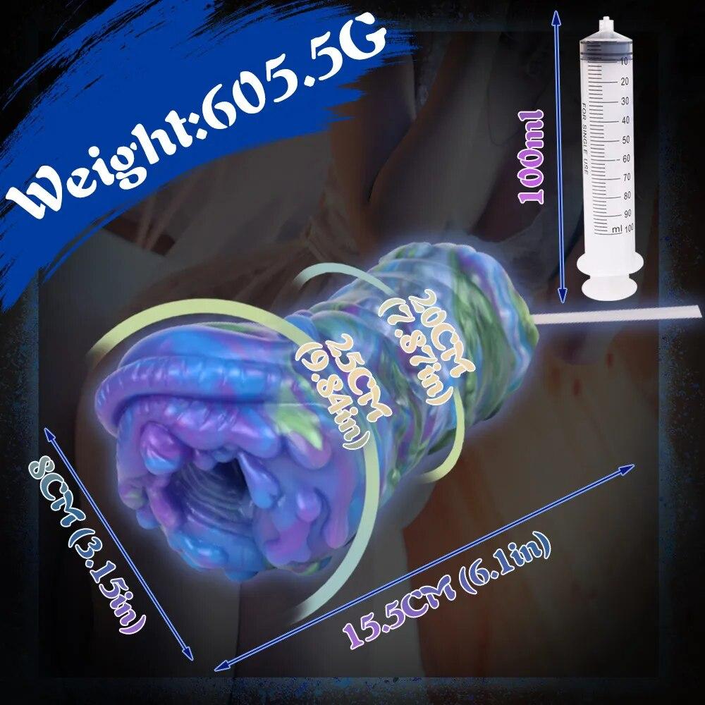 Water Squirting Masturbation Cup Silicone Masturbator for Men Manual Penis Training Sex Toy Pussy Anal Doll