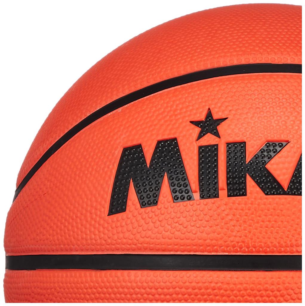 MIKASA Koszykówka Rozmiar 5, Guma, Pomarańczowy, BB502D-OBK-EC, Zalecane ciśnienie wewnętrzne: 0,490-0,630 kgf/cm²