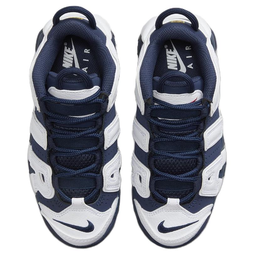 Nike Dětské tenisky Air More Uptempo PS Olympic 2024 Modrá Bílá Metalická Zlatá FV5372-100