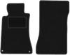 Black Front Floor Mats For: Mercedes CLK W209 Coupe (1997-2009)