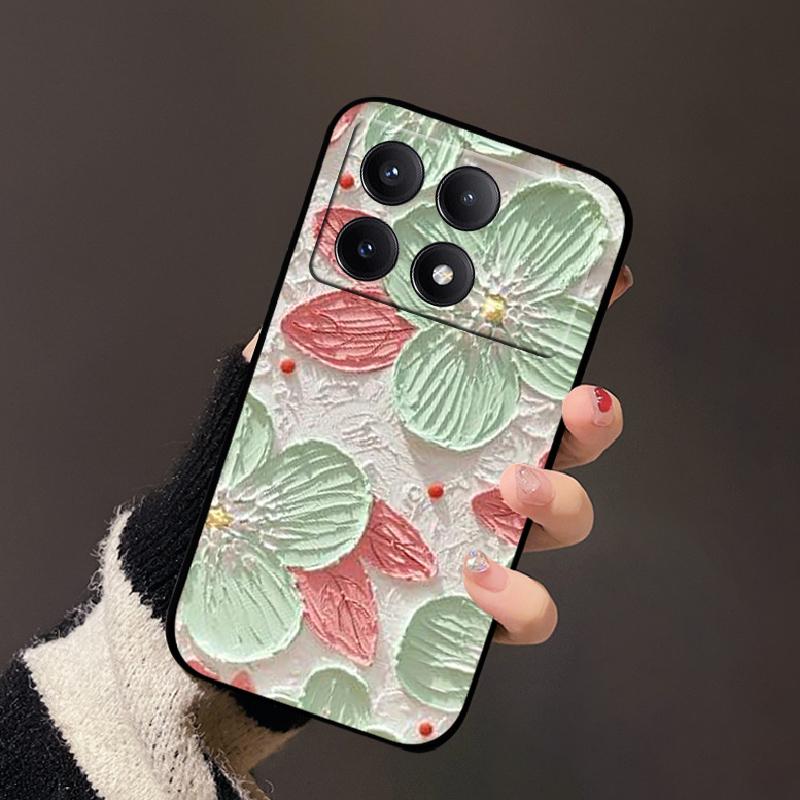 For Xiaomi Poco X6 Pro Case Fashion Painting Soft Silicone Back Cover For Xiaomi PocoX6 Pro Funda Poco X6Pro Bumper Cartoon Capa