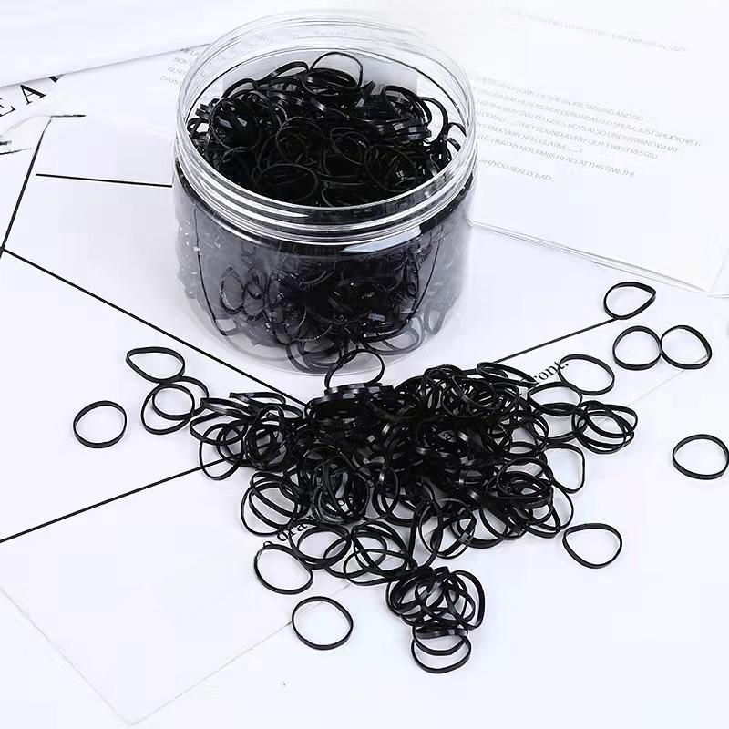 Disposable Rubber Hair Bands for Girls and Babies, Strong Grip, Gentle On Hair, Colorful Hair Accessories.