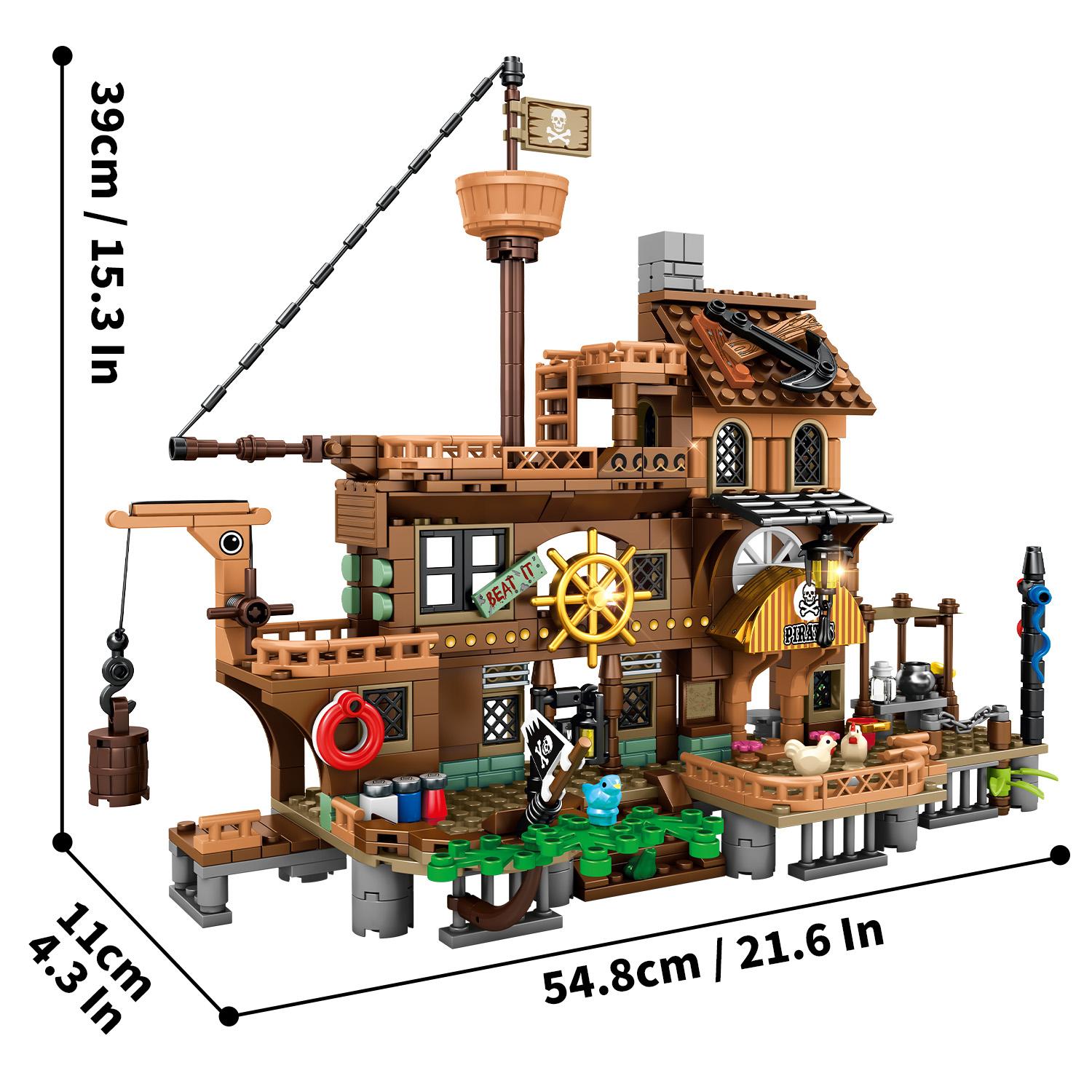 Ideas High-Standard Pirate Superior-Grade Ship Assembly-Set High-Standard Assembly High-Standard Construction-Blocks Sethalloween Premium-Quality bagged
