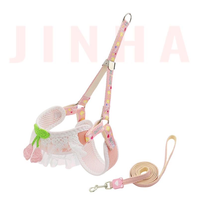 

Dog leash Small dog Bigbear Teddy Pomeranian Yorkshire leash Cat walking dog leash Cute S (recommended 3-5kg)