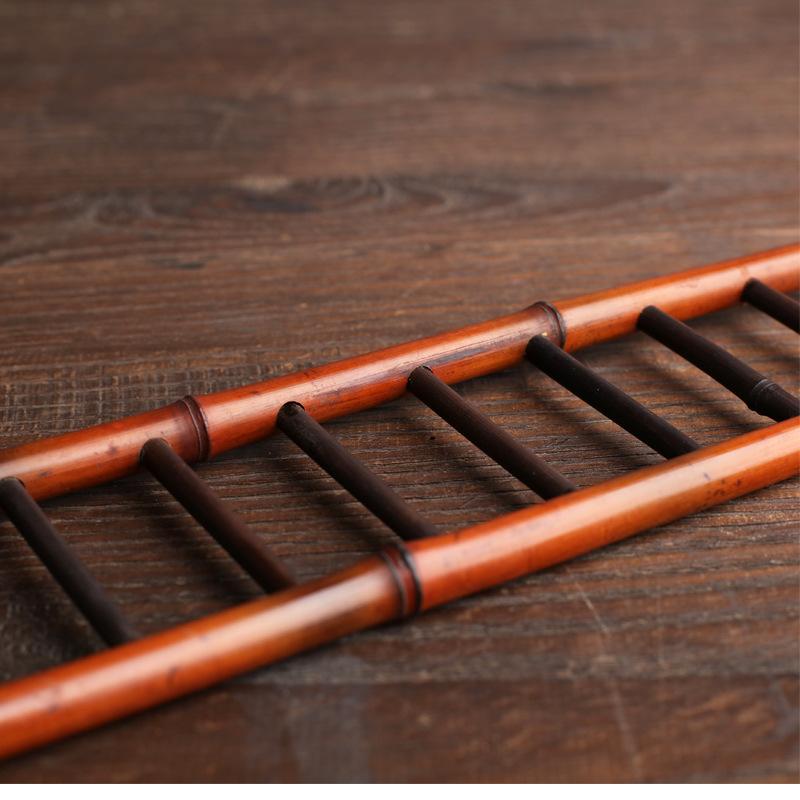 Bamboo Ladder Cup Holder Drainer Creative Bamboo Cup Holder Tea Accessories Bamboo Art Tea Cup Holder