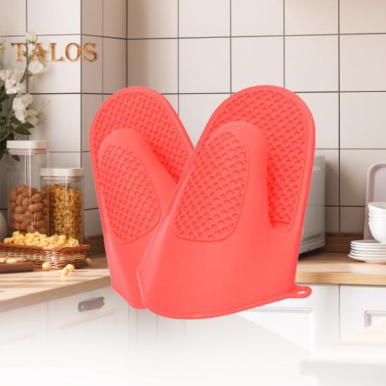 1 Pc Hand Clip High Temperature Resistance Non-Slip Reusable Creative Household Kitchen Silicone Microwave Mitten Kitchen Gadgets