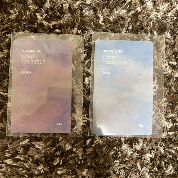 [USED] Trading Cards New York Europe DVD Yoongi SUGA BTS