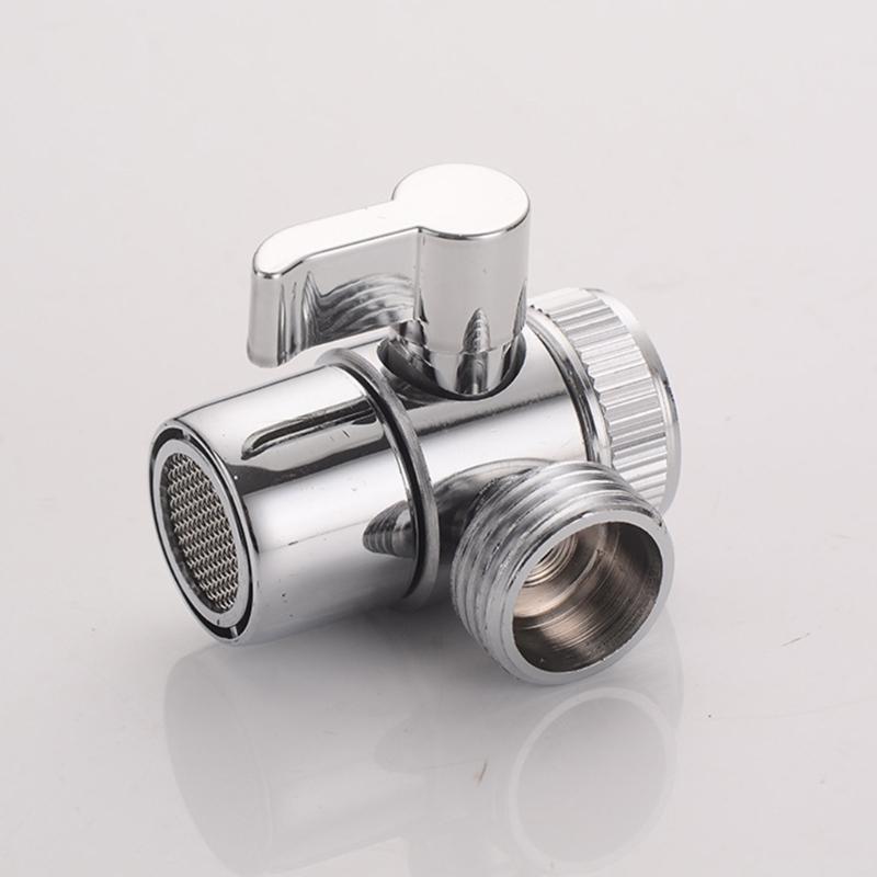 Steel  Sink Faucet Diverters Valves Aerator Water Conservation Valves 1/2 Thread for Shower Hose Garden Hose Washing Machine