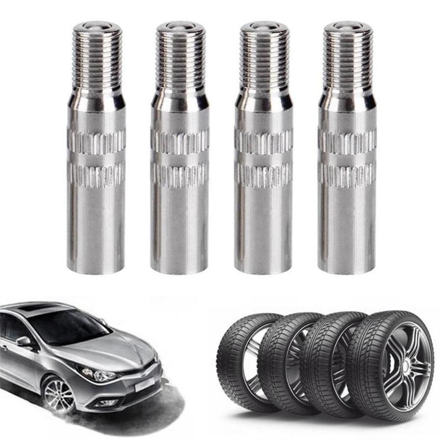 4PCS Metal Tire Wheel Valve Extension Extender Cap Stem For Car Truck Van