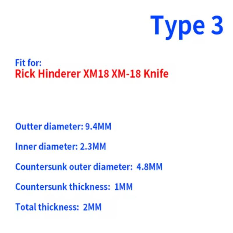 10pcs Brass / Titanium Alloy Knife Lockbar Stabilizer Thumb Push Screws For Rick Hinderer XM18 Strider SMF SNG ZT0620 ZT0562