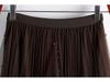 Women's Irregular A-line High Waist Mesh Skirt, 2025 Spring/Autumn