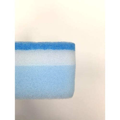 Ohe Bath Sponge, Blue, Approx. 15.5cm x 8cm x 5cm, CK, Scratch-Resistant, Deeply Removes Dirt, Perfect for Bath Cleaning, 44-Piece Case