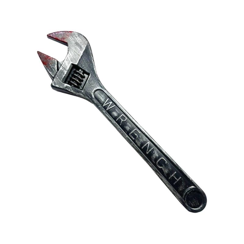 Кровавый разводной ключ/Лом Косплей Хэллоуин Костюм Реквизит Реалистичный Кровавый гаечный ключ Хитрая игрушка Хэллоуин Вечеринка Принадлежности