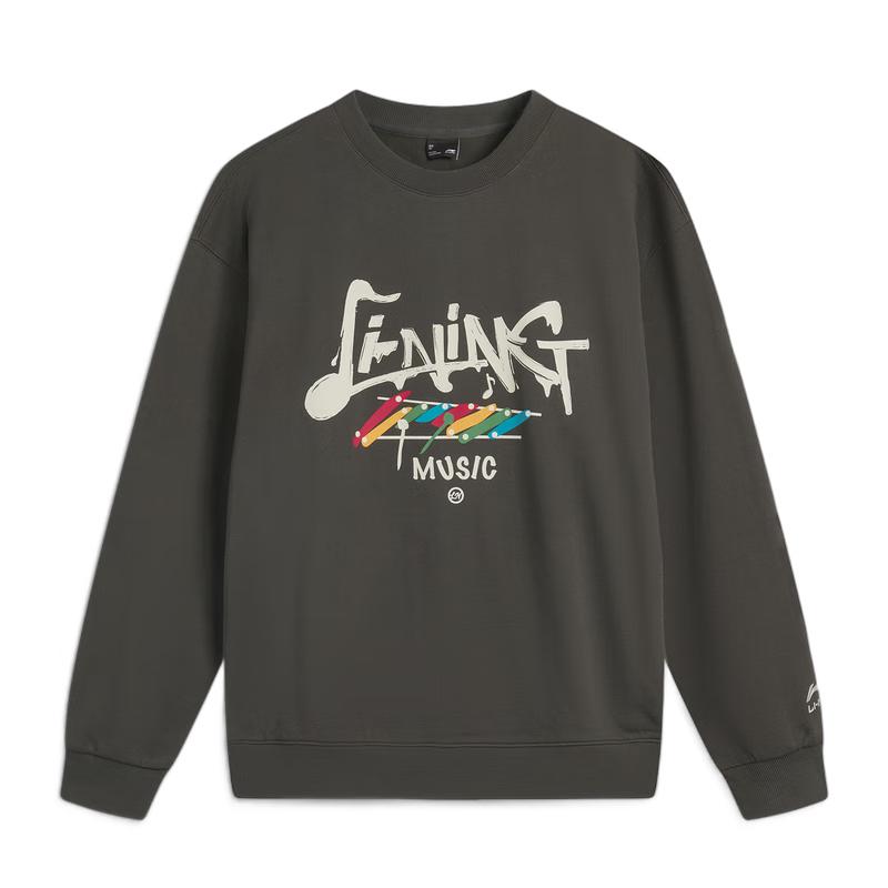 Li-Ning 2025 Unisex Fashion Print Round Neck Sweatshirt