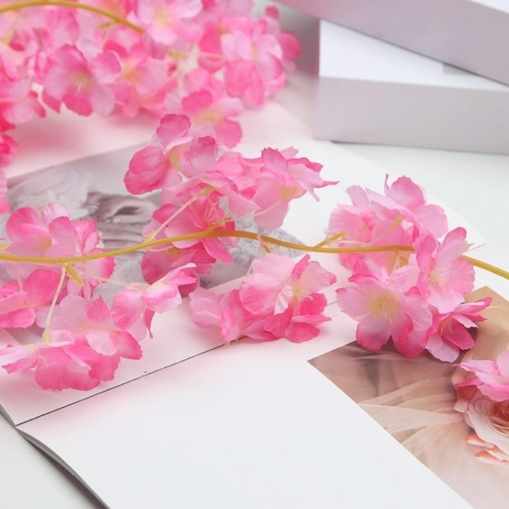 2m 6.56ft Artificial Sakura Vines 20 LEDs Fairy Lights Cherry Blossom String Light  Bridal