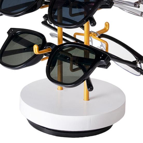360 Grad Drehbarer Sonnenbrillen-Organizer 5 Schichten Metall Brillen Aufbewahrungsregal Platzsparend Hochbelastbar Brillen Displayständer Halter