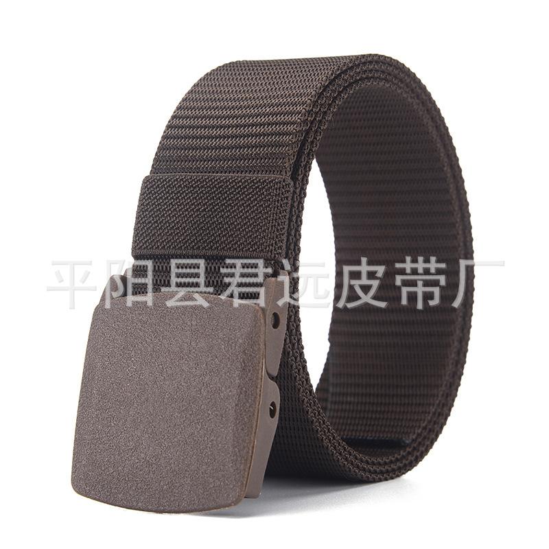 Lightweight Snap Belt Quick Drying Nylon Smooth Plastic Steel Buckle Belt Adult Sports Outdoor