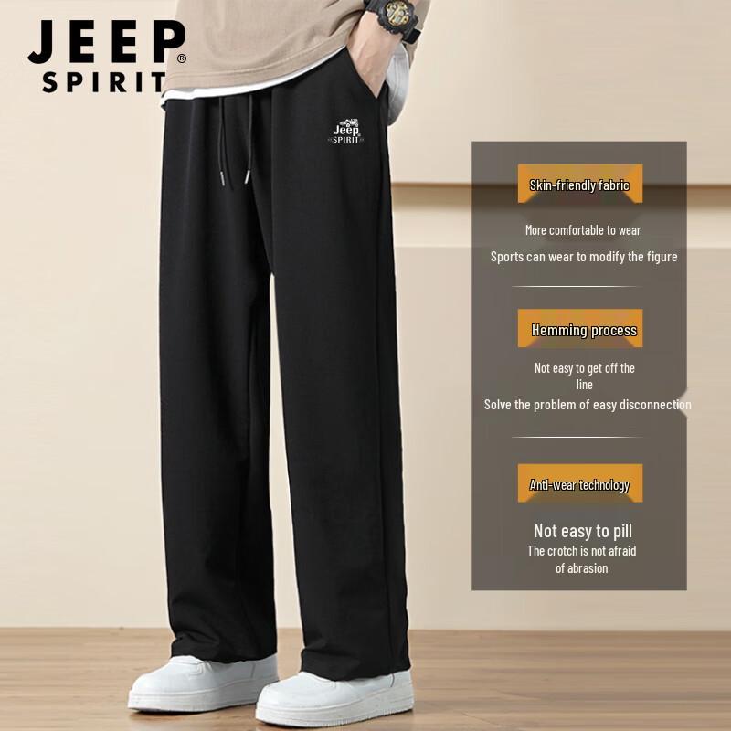 JEEP SPIRIT Men's Casual Straight-Leg Sweatpants
