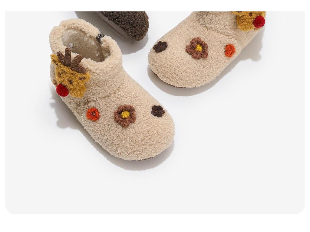 2025 New Style Girls' Furry Cotton Snow Boots for Ages 3-9 - Winter Velvet Shoes, Hot Sellers
