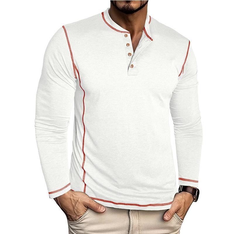 2025 Autumn and Winter New Long-sleeved Men's T-shirt Bottoming Shirt