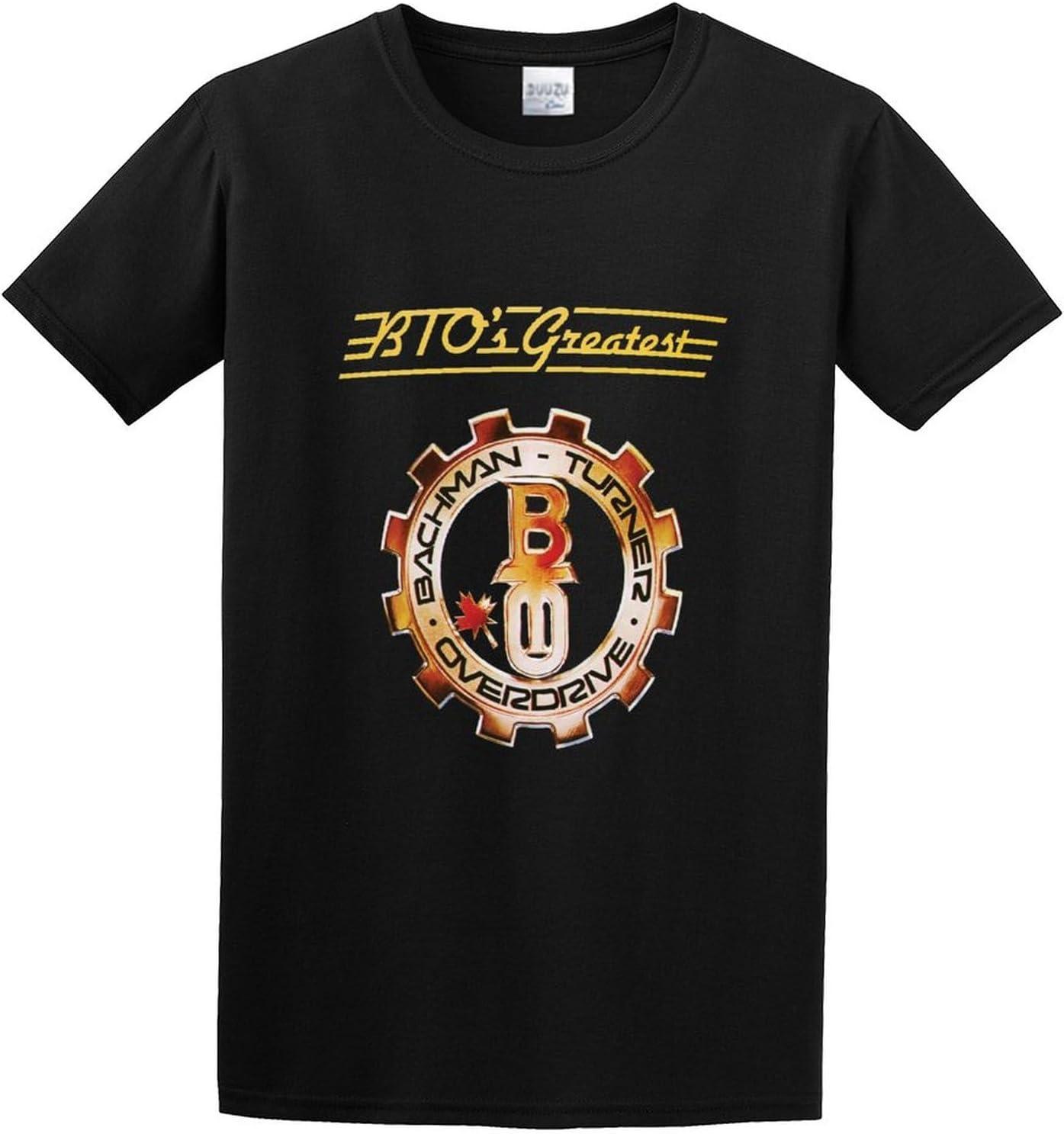 PEACH JO+ Bachman Turner Overdrive Футболка унисекс с круглым вырезом, 100% хлопок, с коротким рукавом XXXXXL чёрный