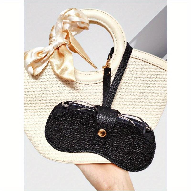 1pc Eyeglasses & Lipstick Storage Bag, Sunglasses Pouch, Portable Glasses Case, Women Eyewear Box, Travel Sunglasses Protective Cover, Boho Vibes