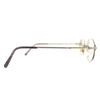 Very Good PARIS MIKI Glasses Titanium, temples partially in K18, rimless AU-132 Used