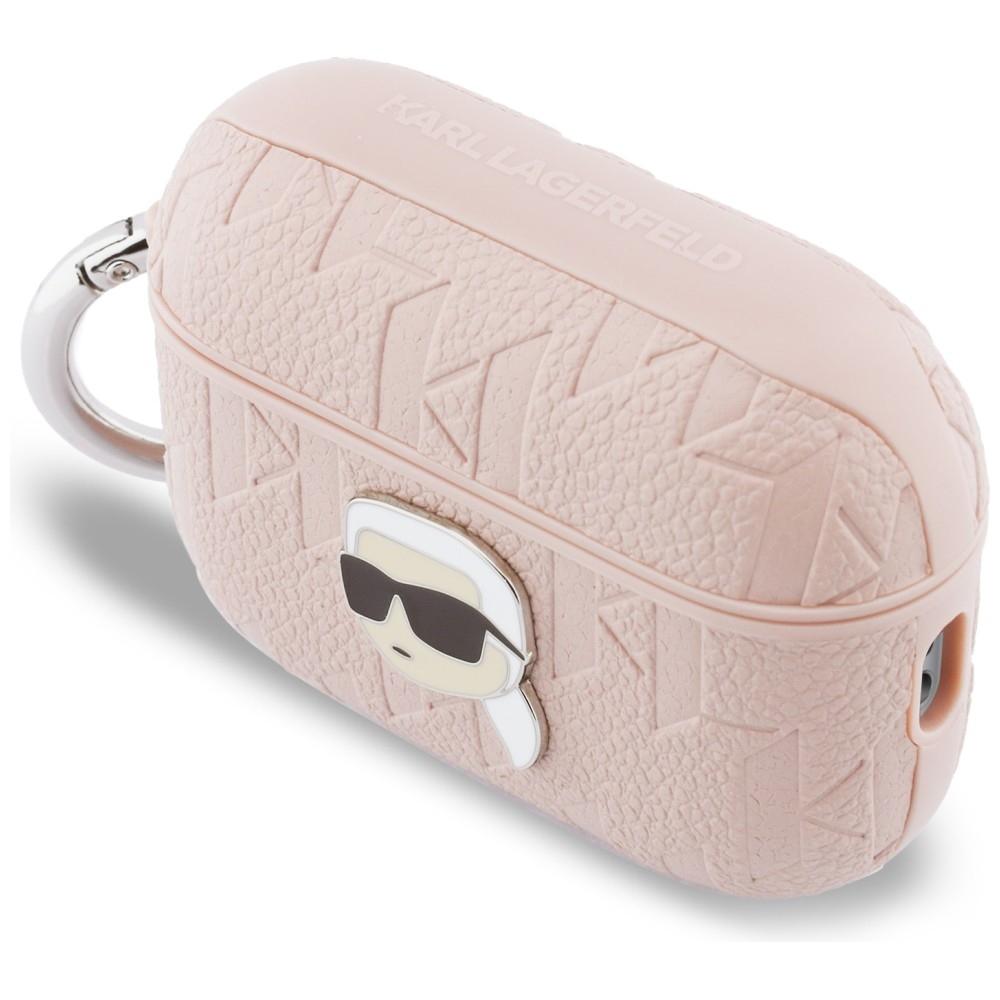 Karl Lagerfeld Monogram Karl Head Case for AirPods Pro 3 Pink