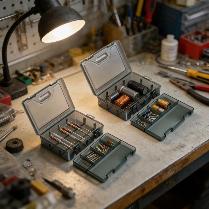 Heavy Duty Plastic Storage Box Container Case With Removable Dividers For Small Tool Bolts Screws And Parts Organization