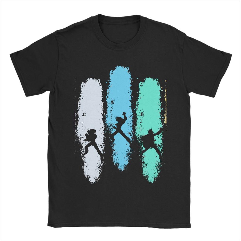 Knights Of The Zodiac Unisex Unisex T Shirts Anime Vintage Tee Shirt Short Sleeve Crewneck Tshirt Cotton Graphic Clothes